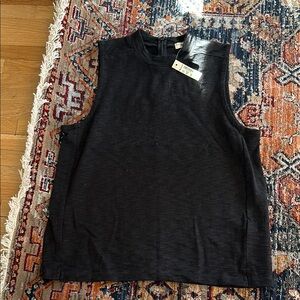 Black Sleeveless Top (Madewell)